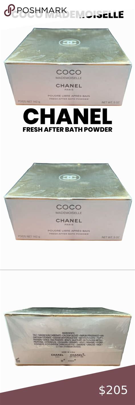 Coco Chanel after bath powder